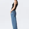 Imoo Low Rise Loose Wide Jeans – 90S Blue – Mittelblau Imoo Low Rise Loose Wide Jeans – 90S Blue – Mittelblau