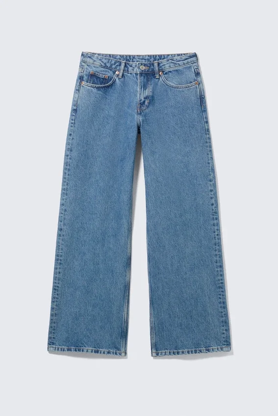 Imoo Low Rise Loose Wide Jeans – 90S Blue – Mittelblau Imoo Low Rise Loose Wide Jeans – 90S Blue – Mittelblau