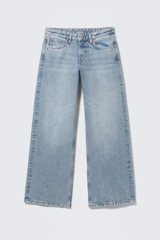 Imoo Low Rise Loose Wide Jeans – Fresh Blue – Hellblau