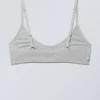 Inez Scooped Baumwoll-Bralette – Grau meliert Inez Scooped Baumwoll-Bralette – Grau meliert