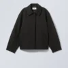 Jacke aus Tana-Wollmischung – Schwarz Jacke aus Tana-Wollmischung – Schwarz