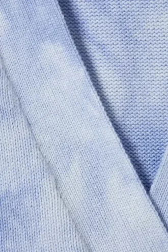 Jacquard-Strickjacke aus Baumwolle – Washed Blue – Tie-Dye Jacquard-Strickjacke aus Baumwolle – Washed Blue – Tie-Dye
