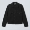Jeansjacke in lockerer Passform – Black Rinse – Schwarz Jeansjacke in lockerer Passform – Black Rinse – Schwarz