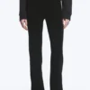 Jersey-Hose mit niedriger Leibhöhe und Bootcut – Schwarz Jersey-Hose mit niedriger Leibhöhe und Bootcut – Schwarz