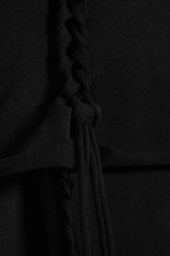 Jersey-Knoten-Hose – Schwarz Jersey-Knoten-Hose – Schwarz