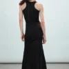 Jersey-Knoten-Kleid – Schwarz Jersey-Knoten-Kleid – Schwarz