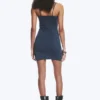 Jersey-Mini-Kleid mit V-Ausschnitt – Dunkelblau Jersey-Mini-Kleid mit V-Ausschnitt – Dunkelblau