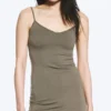 Jersey-Minikleid mit V-Ausschnitt – Staubgrau Jersey-Minikleid mit V-Ausschnitt – Staubgrau
