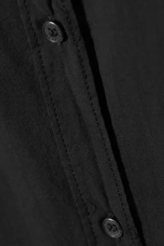 Jody Baumwoll-Voile-Hemd – Schwarz