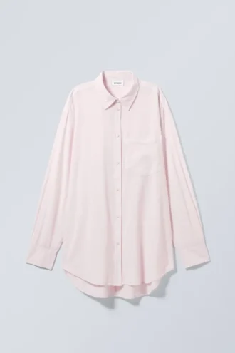 Jody Oversize-Hemd – Altrosa