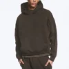 Kapuzenpullover mit lockerer Passform – gewaschenes Dunkelbraun Kapuzenpullover mit lockerer Passform – gewaschenes Dunkelbraun