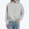 Kapuzenpullover mit lockerer Passform – Grau meliert Kapuzenpullover mit lockerer Passform – Grau meliert