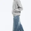 Kapuzenpullover mit lockerer Passform – Grau meliert Kapuzenpullover mit lockerer Passform – Grau meliert