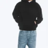 Kapuzenpullover mit lockerer Passform – Schwarz Kapuzenpullover mit lockerer Passform – Schwarz