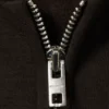 Kapuzenpullover mit Reißverschluss in lockerer Passform – Dunkelbraun Kapuzenpullover mit Reißverschluss in lockerer Passform – Dunkelbraun