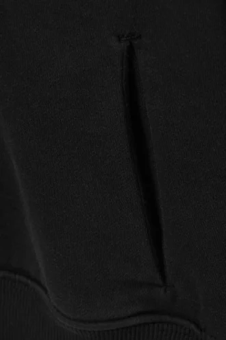 Kapuzenpullover mit Reißverschluss in Regular Fit – Schwarz