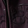 Kapuzenpullover mit Reißverschluss und Print – Burgunderrot Kapuzenpullover mit Reißverschluss und Print – Burgunderrot
