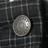 Karierte, knielange Shorts aus Baumwolltwill – kariert, dunkelgrau Karierte, knielange Shorts aus Baumwolltwill – kariert, dunkelgrau