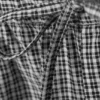 Karierte, lockere Baumwoll-Hose – schwarz-weiß kariert Karierte, lockere Baumwoll-Hose – schwarz-weiß kariert