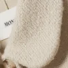 Kastenförmige Knopfleiste Jacke aus Wollmischung – Dusty Cream Kastenförmige Knopfleiste Jacke aus Wollmischung – Dusty Cream