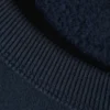 Kastenförmiges, kurz geschnittenes Sweatshirt aus Baumwolle – Dunkelblau