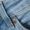 Katsumi Low Rise Slim Flared Leg Jeans – Climb Blue – Hellblau