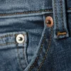 Katsumi Low Rise Slim Flared Leg Jeans – Peak Blue – Mittelblau