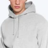 Klassischer Kapuzenpullover – Hellstaubgrau meliert Klassischer Kapuzenpullover – Hellstaubgrau meliert