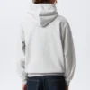 Klassischer Kapuzenpullover mit Reißverschluss – Grau meliert Klassischer Kapuzenpullover mit Reißverschluss – Grau meliert