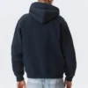 Klassischer Kapuzenpullover mit Reißverschluss – Marineblau Klassischer Kapuzenpullover mit Reißverschluss – Marineblau