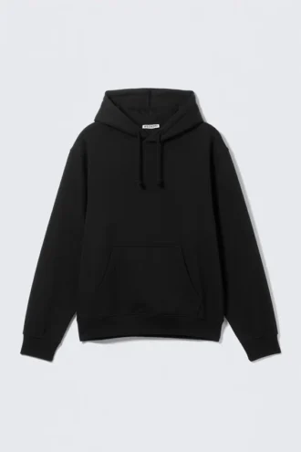 Klassischer Kapuzenpullover – Schwarz