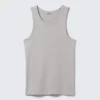 Klassisches geripptes Tanktop – Hellgrau Klassisches geripptes Tanktop – Hellgrau