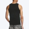 Klassisches geripptes Tanktop – Schwarz Klassisches geripptes Tanktop – Schwarz
