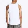Klassisches geripptes Tanktop – Weiß Klassisches geripptes Tanktop – Weiß
