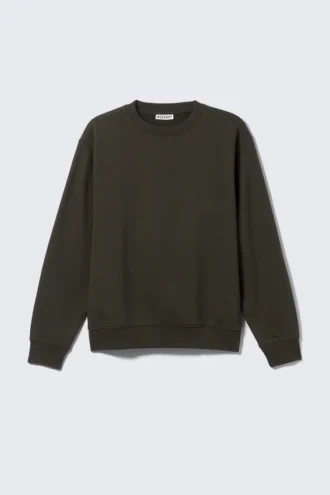 Klassisches Sweatshirt – Dunkelgrün