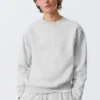 Klassisches Sweatshirt – Grau meliert Klassisches Sweatshirt – Grau meliert