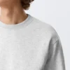 Klassisches Sweatshirt – Grau meliert Klassisches Sweatshirt – Grau meliert