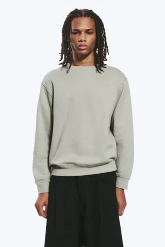 Klassisches Sweatshirt – Hellstaubiges Khaki-Grün