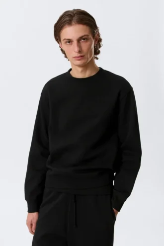 Klassisches Sweatshirt – Schwarz