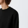 Klassisches Sweatshirt – Schwarz Klassisches Sweatshirt – Schwarz