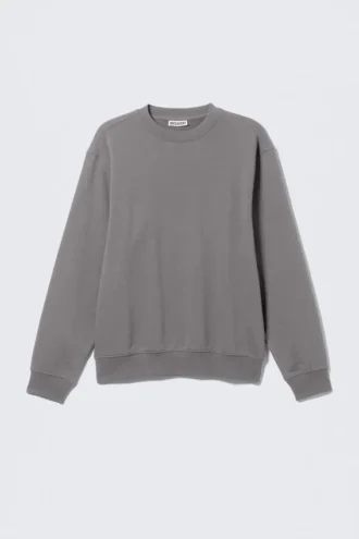 Klassisches Sweatshirt – Staubgrau