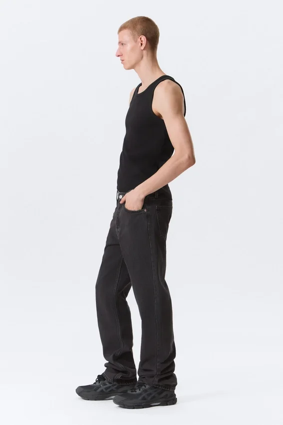 Klean Mid Rise Regular Straight Jeans – Tuned Black – Schwarz Klean Mid Rise Regular Straight Jeans – Tuned Black – Schwarz