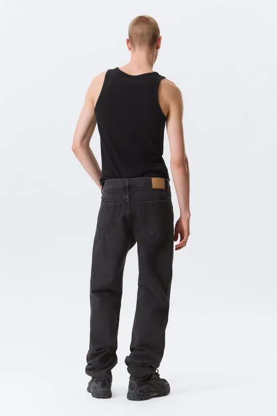 Klean Mid Rise Regular Straight Jeans – Tuned Black – Schwarz Klean Mid Rise Regular Straight Jeans – Tuned Black – Schwarz