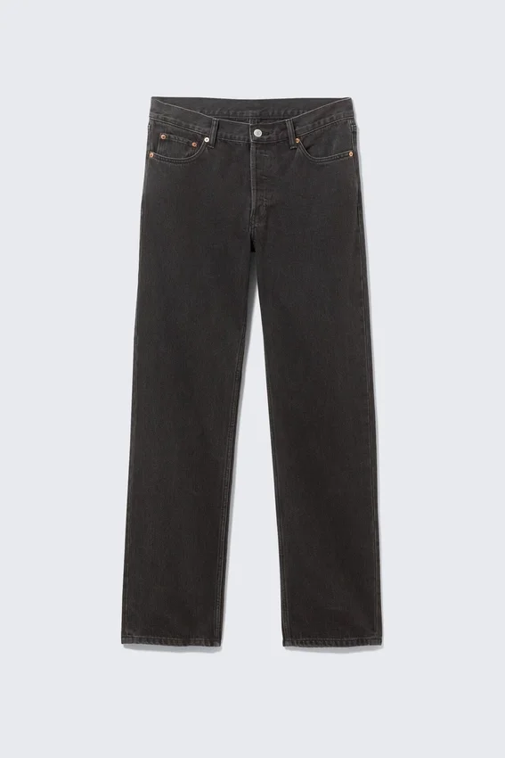 Klean Mid Rise Regular Straight Jeans – Tuned Black – Schwarz Klean Mid Rise Regular Straight Jeans – Tuned Black – Schwarz