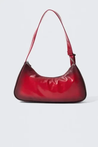 Kleine Handtasche aus Kunstleder – Rot