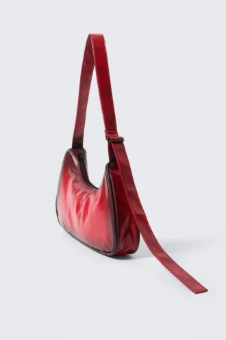 Kleine Handtasche aus Kunstleder – Rot