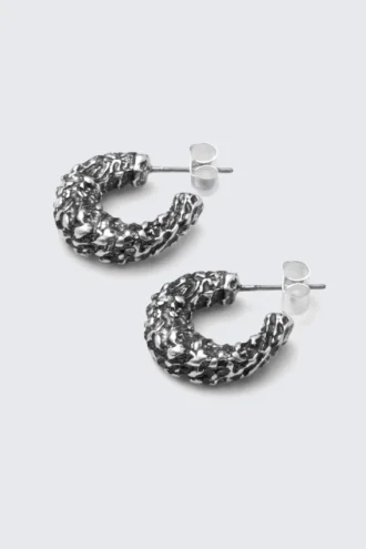 Klobige Creolen – Silber
