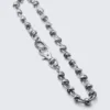 Klobige, geknotete Hosenkette – Silber Klobige, geknotete Hosenkette – Silber