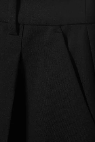 Knielange Anzughose – Schwarz