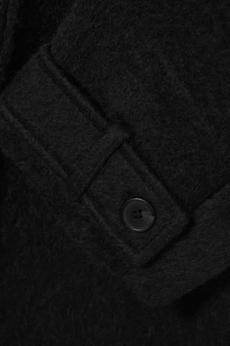 Knielanger Einreiher – Schwarz